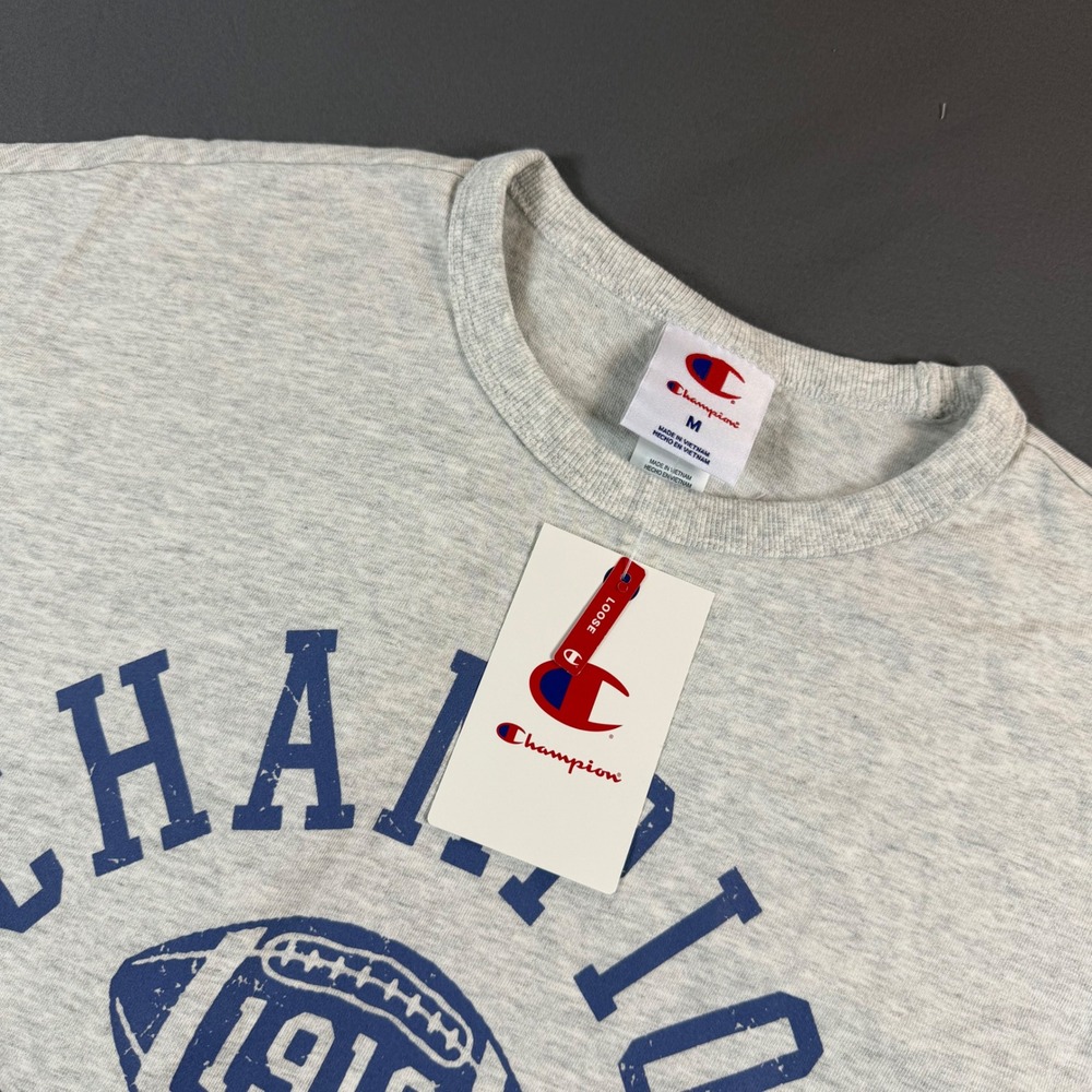 Champion Gray Physical Education 1919 Graphic T-Shirt Loose Fit Medium NWT